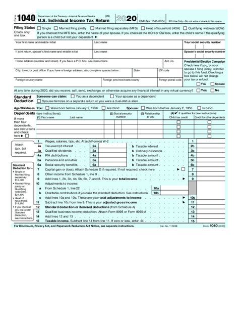 Edit And Download 1040 Form