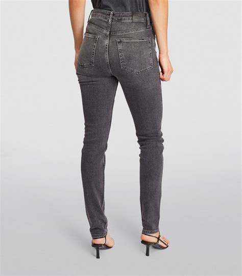 Womens Anine Bing Grey Beck High Rise Skinny Jeans Harrods