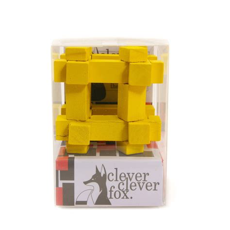 Clever Fox Wooden Puzzle Yellow Instructions House Of Marbles