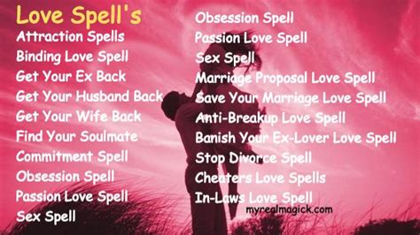 Most Powerful Love Spells That Work Fast Spells For Magic