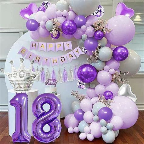 Decoraciones De Fiesta En Tonos Lilas O Violetas Todo Bonito