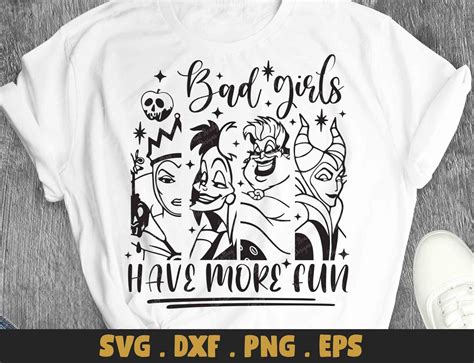 bad girls have more fun svg png dxf halloween 2022 villains etsy canada