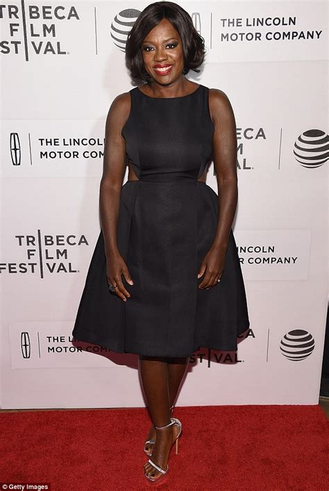 Viola Davis Shows Off Her Curves In Black Dress At Premiere Of Custody At Tribeca Daily Mail