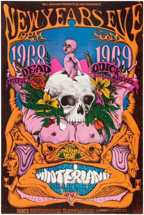Hakes Grateful Dead And Santana 1968 Bill Graham Fillmore Concert