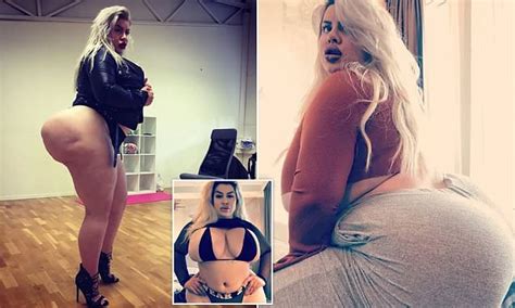 Swedish Model Natasha Crown Wants To Have The Worlds Biggest Bum Daily Mail Online