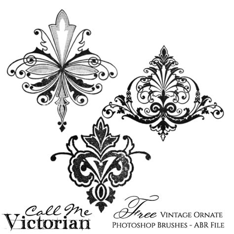 Free Photoshop Brushes Vintage Ornate Call Me Victorian