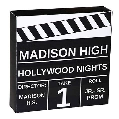 Clapboard Centerpiece Hollywood Party Theme Hollywood Party