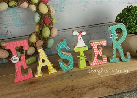 Wood Easter Crafts Thoughts In Vinyl