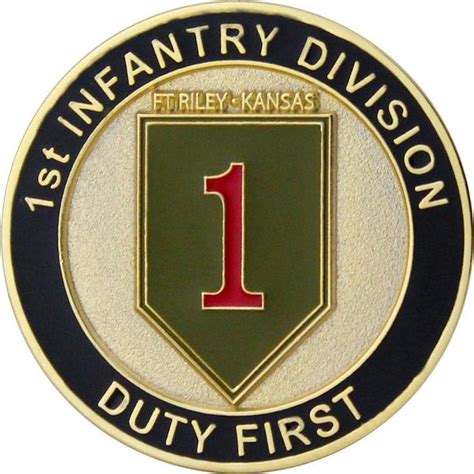 Us Army 1st Infantry Division Coin Usamm