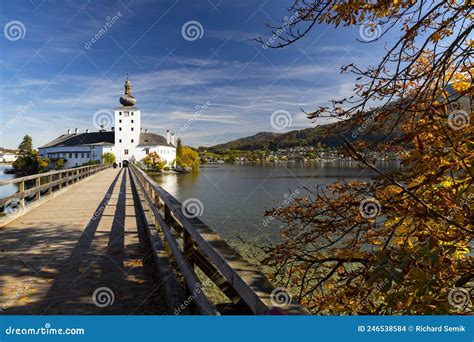 Gmunden Castle On Lake Austria Stock Photo Image Of Color Fall