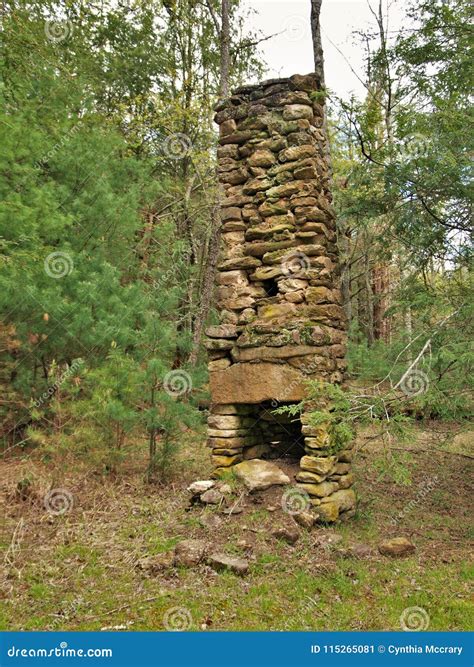 Chimney At Stone Mountain State Park Stock Image Image Of Woods