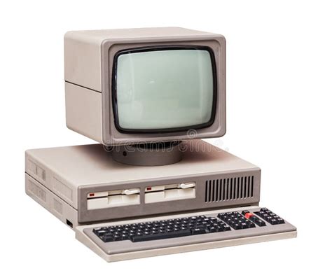 Old Gray Computer Stock Photo Image 60504284