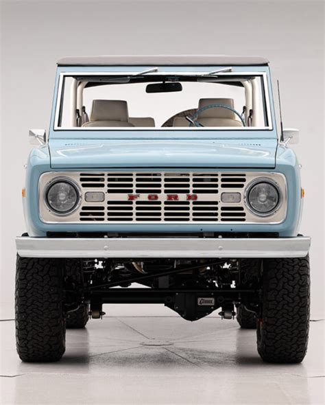 1974 Pale Blue Ford Bronco Icon Br 74 Classic Ford Broncos