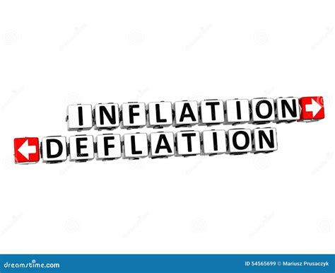 Deflation Warning Sign Royalty Free Stock Photo