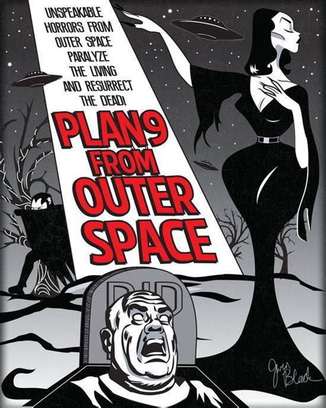 Plan 9 From Outer Space By Gwen Blackman Outer Space Art Space Movie