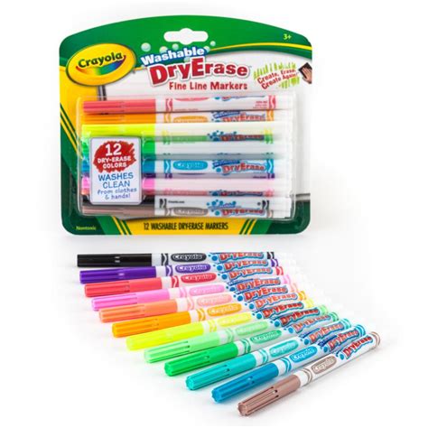 Crayola Washable Dry Erase Markers 12 Count Toys And Games
