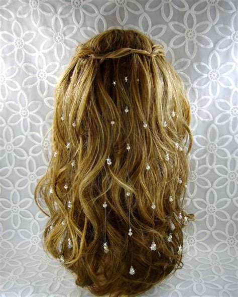 9 Extra Sparkly Swarovski® Crystal Extensions Boho Chic Bridal Hair