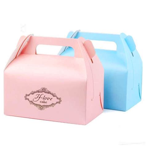 Factory Produce Custom Printed Cardboard Bakery Cake Box For Cake Packaging With Handle China
