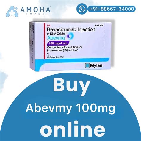 Mylan Pharmaceuticals Pvt Ltd Abevmy Bevacizumab 100mg 4ml Injection