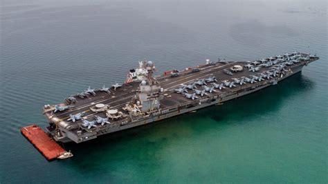 The Us Moved The Gerald Ford Aircraft Carrier And Fighter Squadrons To