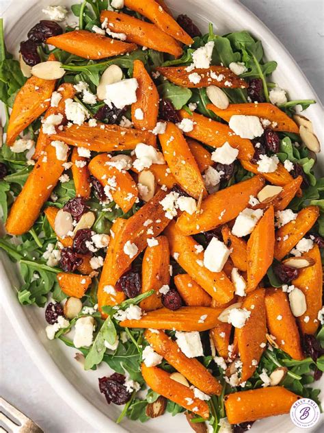 Roasted Carrot Salad Easy Winter Salad Belly Full
