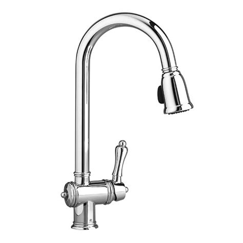 This is high quality and affordable faucet that american standard brings to you here. DXV Victorian Pull-Down Kitchen Faucet- Polished Chrome ...