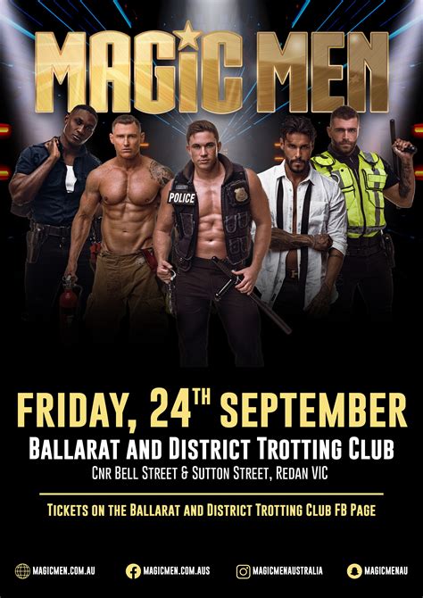 Magic Men Tickets Ballarat And District Trotting Club Main Function