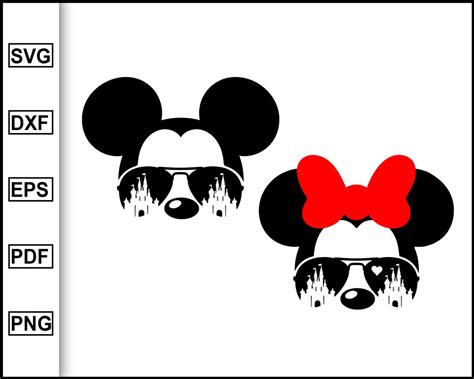Minnie Mouse Svg Sunglasses Minnie Sunglasses Svg Disney Svg Files For