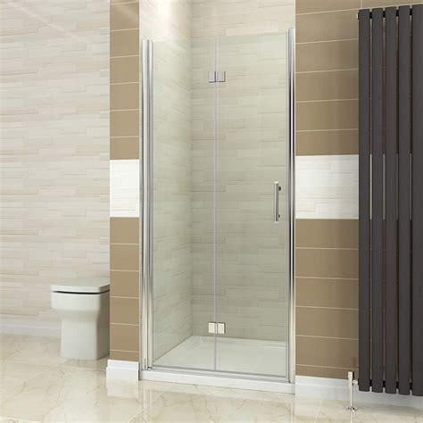 Elegant Mm Bifold Shower Door Glass Shower Enclosure Reversible