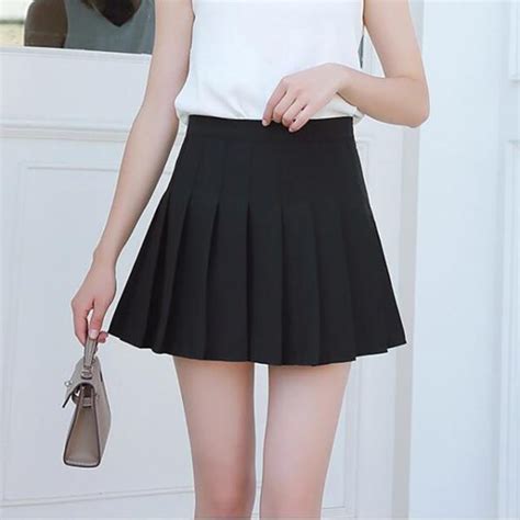 sexy plaid high waist pleated mini school skirt 75 off wizzgoo