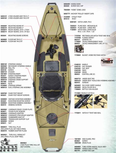 Shop now for brand new hobie mirage kayaks. Pro Angler 12 & 14 Parts (After 2013)