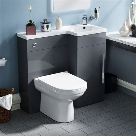 Manifold Bathroom Rh White Basin Sink Vanity Unit Wc Back To Wall