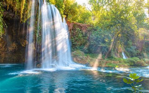 Download Wallpapers Kursunlu Waterfall Antalya Waterfalls Lake