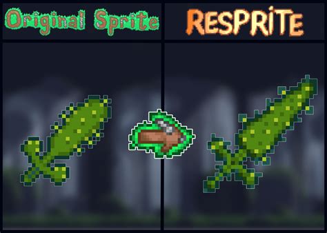 Terraria Resprites #22 - Cactus Sword Resprite : r/Terraria