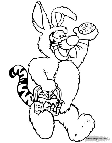 Tiger coloring sheets are popular with kids of all ages. Printable Disney Easter Coloring Pages (4) | Disneyclips.com