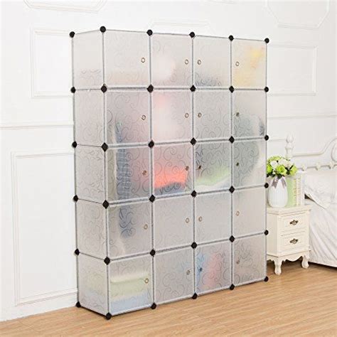 Unicoo Multi Use Diy 20 Cube Organizer Wardrobe Bookcase Storage
