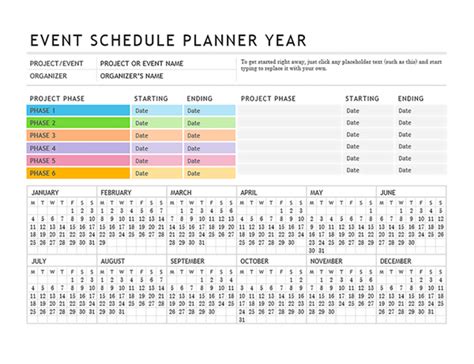 Template Kalender Event Contoh Gambar Template
