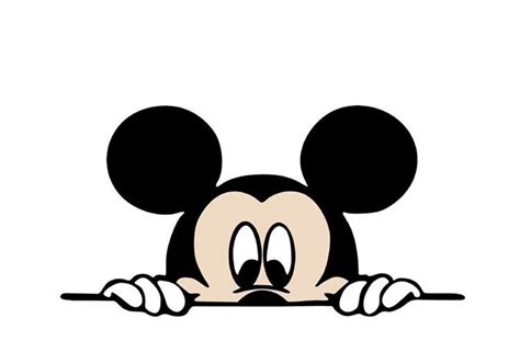 Mickey Peeking Svg Mickey Mouse Svg Svg Files B1F