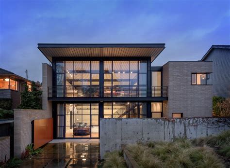 The modern industrial loft is entered via an atrium allowing outdoor sitting, and there is another outdoor the black house is a 2 bedroom 2 bath modern loft style home in a great tempe neighborhood. Contemporary Industrial House Features an Expressive ...