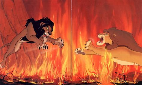 Lion King Scar And Simba Fight