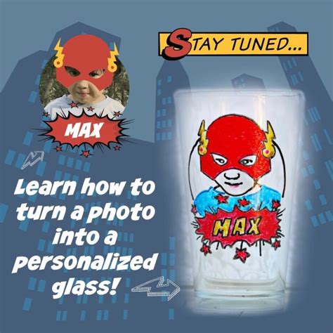 Make A Personalized Superhero Glass Morenas Corner
