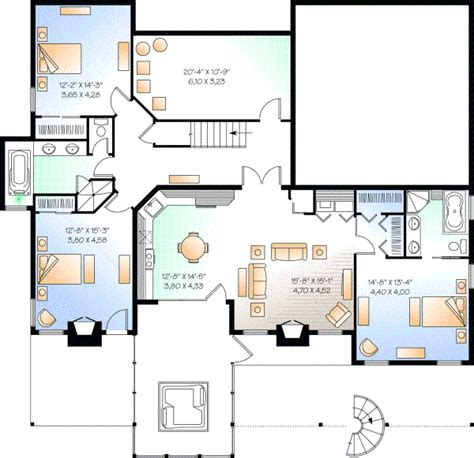 4 Bedroom 3 Bath House Floor Plans Floorplansclick
