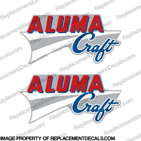Alumacraft Boat Logo Decals Style 2 Set Of 2