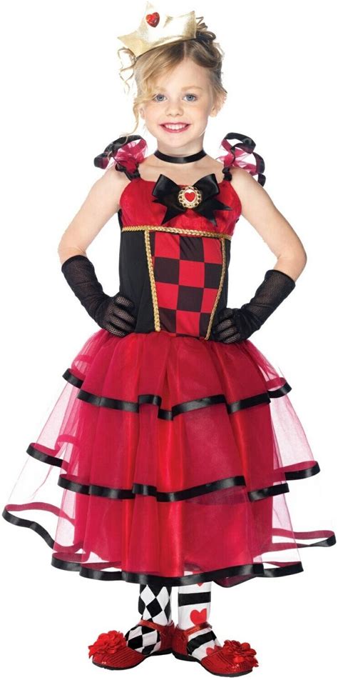 Alice In Wonderland Queen Of Hearts Costume For Kids