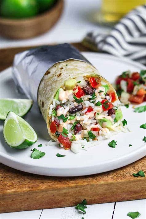 chipotle vegan burrito with cilantro lime rice recipe cart