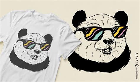 Panda Wearing Sunglasses T Shirt Design Vector Download