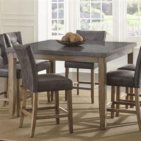 Vendor 3985 Debby Transitional Square Counter Height Dining Table With