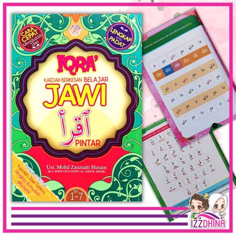 Buku Jawi Iqra Pintar Kaedah Berkesan Belajar Jawi Belajar Membaca