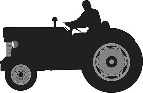 Riding Lawn Mowers Silhouettes Illustrations Royalty Free Vector