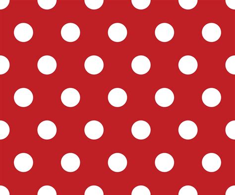 Vintage Polka Dots White And Red Pattern Colorful Background Vector